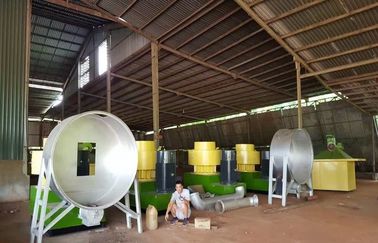 চীন straw bales pellet line, complete pellet production line project with 1T/H~5T/H capacity সরবরাহকারী